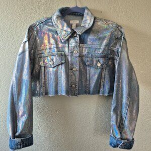 Iridescent Denim Jacket Medium